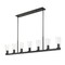 Z-Lite Titus 7 Light Linear Chandelier, 5in. W x 12in. H, Matte Black 826-7L-MB - alternate 3